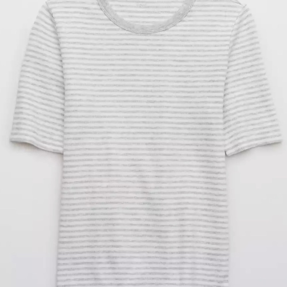 Aerie Feelin' Good Knit Half Sleeve T-Shirt